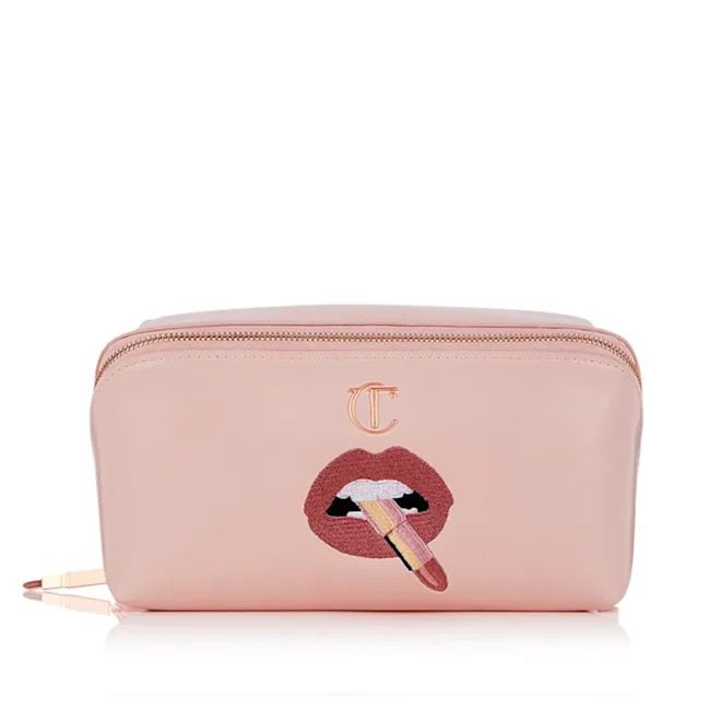 Лімітована косметичка Charlotte Tilbury PILLOW TALK MAKEUP BAG LIMITED EDITION MAKEUP BAG Pillow Talk Makeup Organiser Bag to Store All of Your Beauty Secrets!